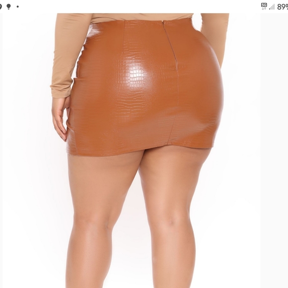 Croc mini skirt Faux - Picture 2 of 3